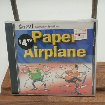 Factory Sealed SNAP! Paper Airplane CD Rom Jewel Case Video Game  - Image 1 of 3