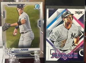 2020-21 Aaron Judge Bowman Chrome, Topps  Lot Of 2 Cards NY Yankees MVP - Picture 1 of 2