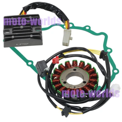 Stator＆Voltage Regulator+Gasket for Kawasaki EX500 Ninja 500 94-05/ GPZ500 87-93 - Image 1 of 4