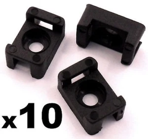 10x Cable Tie Saddle Mountings for Looms, cable & Wires - Picture 1 of 1