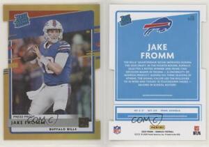 2020 Panini Donruss Rated Press Proof Gold Die-Cut /25 Jake Fromm #305 Rookie RC