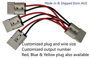 120A/175A Anderson style Y adapter, customized plug, output number & wire size - Picture 1 of 7