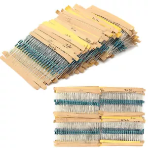 1 ohm - 10M ohm 1280pcs 64 values 1/4W Metal Film Resistors Assortment Kit - Picture 1 of 7