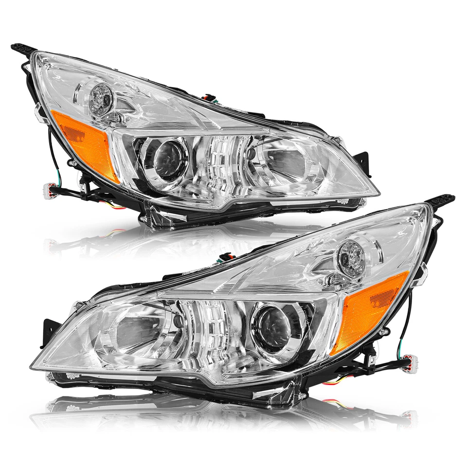 Para 2010-2014 Subaru Outback Legacy projetor faróis conjunto L+R - Imagem 1 de 4