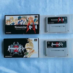 Lot 2 Romancing SaGa 1 2 SFC Nintendo Super Famicom JAPAN RPG 2set spuare enix - Picture 1 of 15