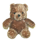 Six Flags Vintage Tan Teddy Bear Plush Stuffed Animal Toy Lovey 9 inch Toy Prize