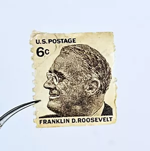 Vintage seltene Franklin D Roosevelt 6 Cent Briefmarke - Bild 1 von 4