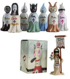 Kidrobot Gary Baseman TOBY'S SECRET SOCIETY VINYL ART FIGURE x 8 Illuminati pop - Picture 1 of 6