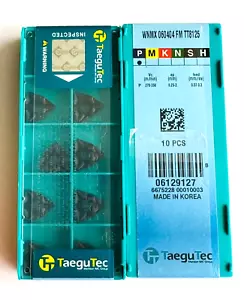 Inserto de torneado TaequTec WNMX060404 FM TT8125 HECHO EN COREA NUEVO 10 piezas. - Imagen 1 de 3