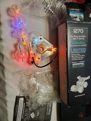 Laser Pegs Lighted Helicopter 6-in-1 Construction Kit 88 pieces 1270  - Image 1 of 3