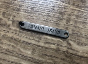 Women's ARMANI JEANS AJ TAG Silver Womens Women Woman Designer Accessories UK - Picture 1 of 2