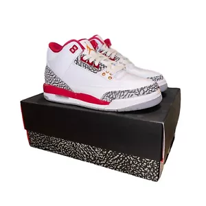 Air Jordan 3 Retro (GS) SZ 6Y Cardinal Red 398614-126 - Picture 1 of 8