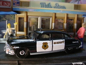 2022 MBX HIGHWAY II Design '51 HUDSON HORNET 💥 black; SHERIFF 💥Matchbox LOOSE - Picture 1 of 4