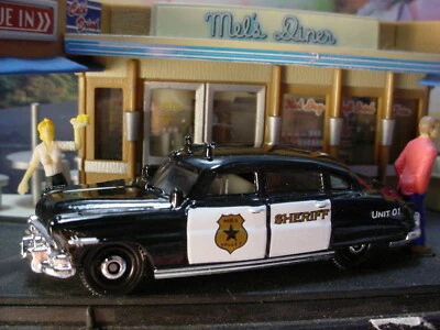 2022 MBX HIGHWAY II Design '51 HUDSON HORNET 💥 black; SHERIFF 💥Matchbox LOOSE - Image 1 of 4