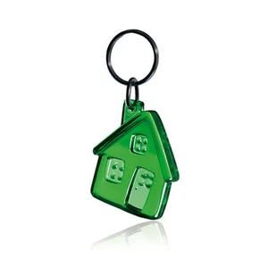 Gadget portachiavi forma CASA VERDE TRASP agenzia immobiliare edilizia muratore - Picture 1 of 1