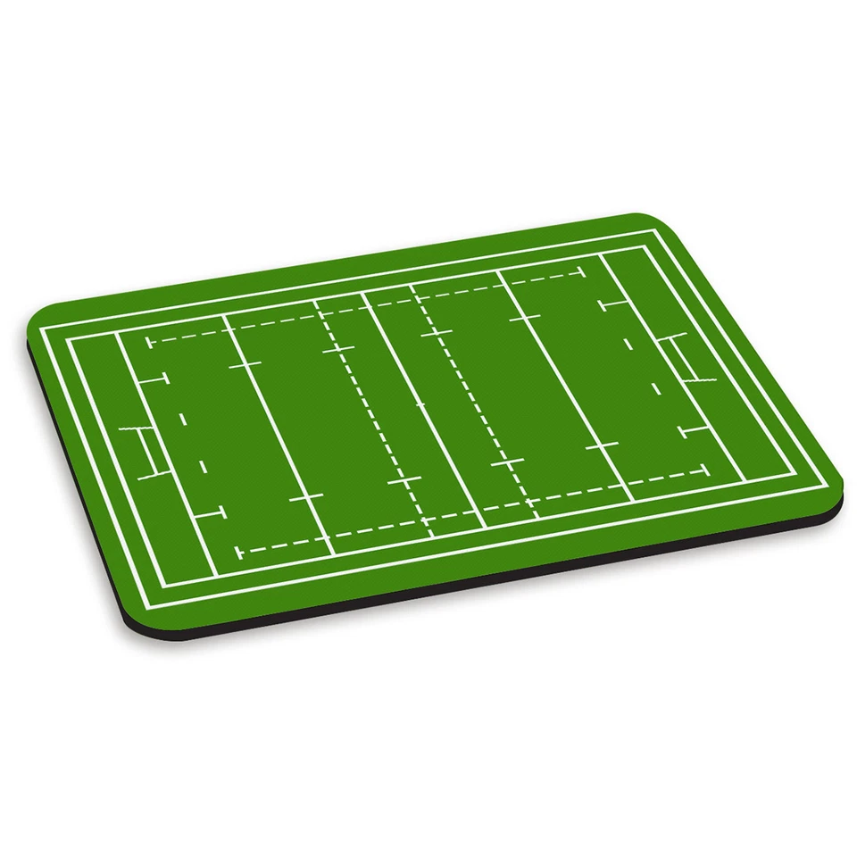 Rugby Pitch Verde PC Computer Mouse Pad - Divertente Sport Erba Stadio - Immagine 1 di 1