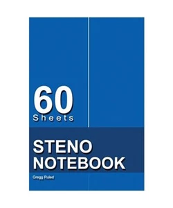 Steno Notebook: 6" x 9", 60 Sheets, Writing Pad for Notes,Gregg Ruled, [Blue]-[P - Bild 1 von 1