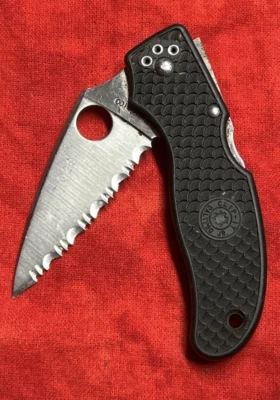 复古 Spyderco VG 10 日本 Calipso Jr 夹子 — 第 1/4 张图片