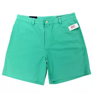 Vineyard Vines Mens Dock Shorts Size 36 Antigua Green Classic Fit 7" Chino - Picture 1 of 8