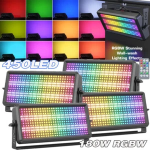 180W Wall Wash Light Bar 450 LED RGBW DMX Stage DJ Disco Party Strobe Beam Light - Picture 1 of 20