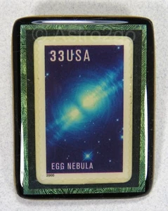 ART STUFF-Stamp Pins-NEBULOSA UOVO Cygnus proto-planetary HST Deep Space Astronomy - Foto 1 di 5