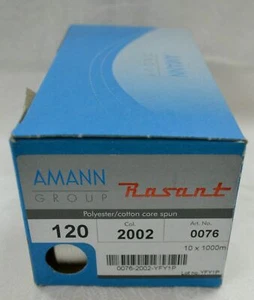 Rasant 120 Thread, Box of 10 x 1000m Spools, Colour 2002 WHITE (0016) - Imagen 1 de 2