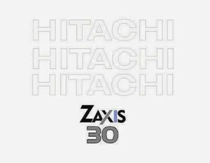 Hitachi ZX30 Minibagger Schienen Vinyl Aufkleber Sticker Grafik Set Zaxis 30 - Bild 1 von 1