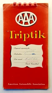 AAA Triptik Vintage Map Book 1960 Washington DC - Hagerstown Md - Imagen 1 de 10