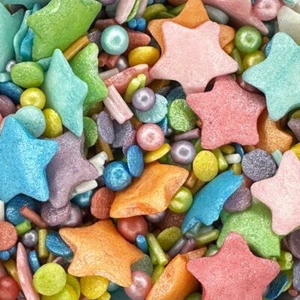 Sprinkletti - Regenbogen 100g - Essbare Tortenaufleger Deko/Streusel - 1711 - Bild 1 von 6