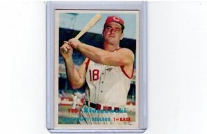 1957 Topps #165 Ted Kluszewski, 1st base, Cincinnati Redlegs, EX++, BV $150