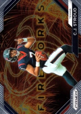 2023 Panini Prizm Football CJ Stroud RC #F-10 Fireworks Insert Houston Texans - Image 1 of 4