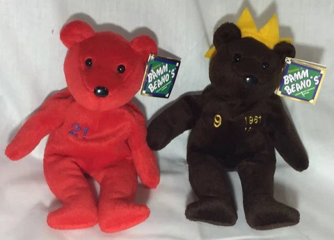 Baseball Bam Beanos Bean Bag Plush Baseball  Roger Maris,sammy Sosa 1998 Cover