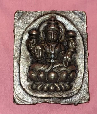 Старинный коллекционный ручной ковки резной бронзы Goldsmith краситель Sancha богиня Лакшми - Изображение 1 из 4