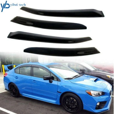4 piezas viseras de ventana protectores de lluvia estilo JDM para 2015 2016 2017 2018 Subaru WRX STI Foto 1 de 4