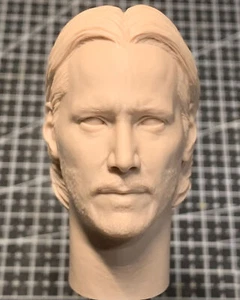 1/6 Unpainted Nancy Keanu Reeves Killer Agent Head Carved Model Fit 12'' Action - Picture 1 of 5