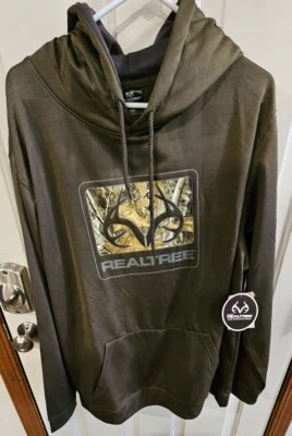 Sudadera con Capucha Para Hombres Verde Ejército Realtree XXL CAMUFLAJE Ciervo Caza ¡Nueva con Etiquetas! (AAA) Foto 1 de 3
