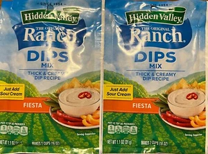 Hidden Valley Fiesta Ranch Seasoning Mix Lot of 2- 1.1 Oz NEW STOCK - Picture 1 of 5