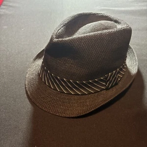 Black Lightweight Paper Fedora By Grandvue S/M - Picture 1 of 5