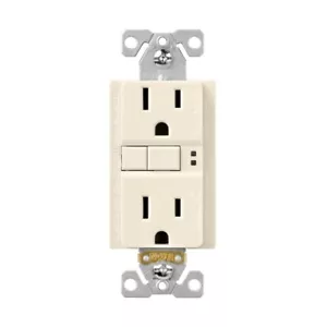 Eaton TRSGF15LA Lt Mandorla Manomissione Resistente GFCI Presa Autotest 15A - Foto 1 di 13