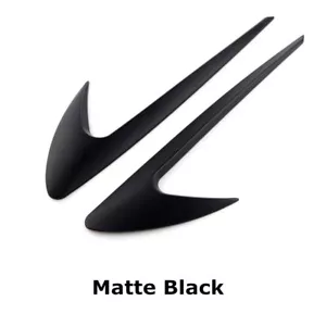 2 piezas insignia boomerang borde de guardabarros negro mate apta para AMG V8 C200 C300 E30 - Imagen 1 de 12