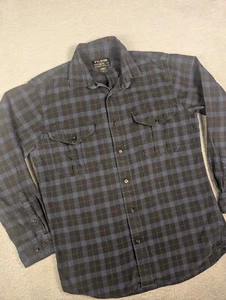 Filson Flannel Shirt Mens Small Blue Plaid Button Up Pocket - Picture 1 of 12