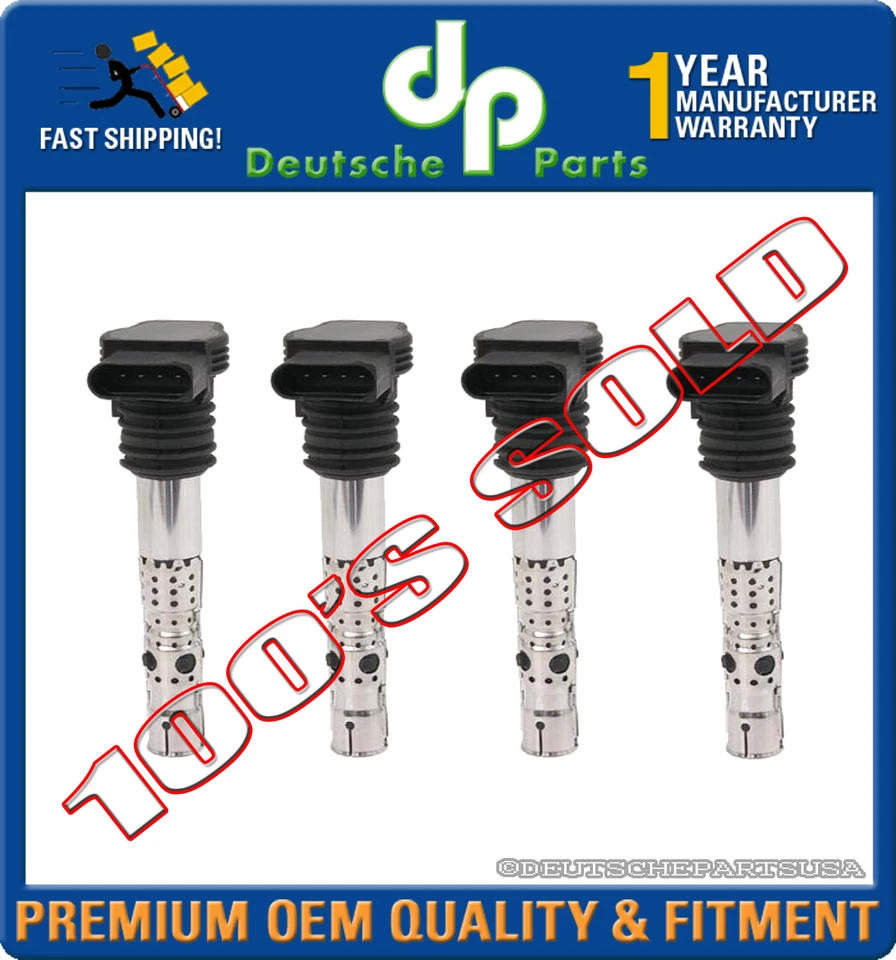 JUEGO DE BOBINAS DE ENCENDIDO AUDI A4 TT 1.8T AVANT CABRIOLET QUATTRO 4x06B 905 115R Foto 1 de 1