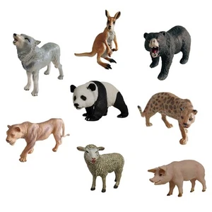 Lot de 8 pièces Animal Quest Animal Kingdom Wild - Photo 1/7