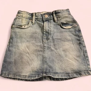 Jessica Simpson Rue Mid Rise Skirt - Girl's 8 Medium Wash Denim Jean - - Picture 1 of 2