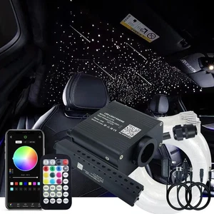 16W RGBW APP Luci Fibra Ottica Meteora Scintillante Piccole Dimensioni, Musica Attivata 65... - Foto 1 di 9