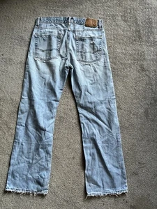 American Eagle Low Rise Bootcut Jeans Herren W32 x L32 Distressed Y2K - Bild 1 von 7