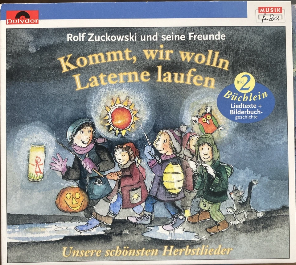 Kommt, wir wolln Laterne laufen - inkl. 2 Büchlein - Rolf Zuckowski Herbstlieder - Bild 1 von 4