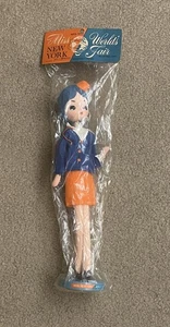Vintage 1964 NY World's Fair Miss New York Doll 1960s Japan Airline Stewardess - Picture 1 of 5