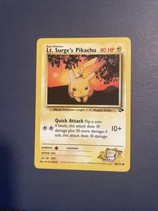 Teniente Surge's Pikachu 84/132 Gimnasio Desafío Regular Casi Nuevo - Imagen 1 de 1