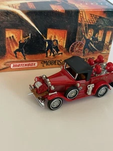 Matchbox 1/43 Scale Diecast YFE12 - 1930 Ford Model A Battalion Chiefs Vehicle - Picture 1 of 6